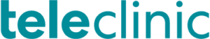 Logo von TeleClinic. Zeigt Schriftzug in der Farbe Türkis mit dem Wort "teleclinic", welches kleingeschrieben ist.