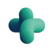 Logo des DiGA Anbieters zanadio. Weißer Hintergrund mit grünen Logo in der Mitte, welches wie ein größeres Plus aussieht.