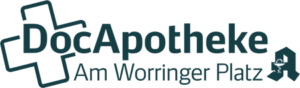 DocApotheke Logo. Schriftzug in dunklem Grün.