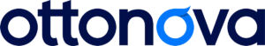 Logo der Krankenkasse bzw. Krankenversicherung ottonova mit dunkelblauen Schriftzug und dem letzten "o" in hellblauen im Wort "ottonova".