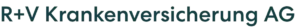 Logo der Krankenkasse bzw. Krankenversicherung R+V mit grünen Schriftzug als Logo.